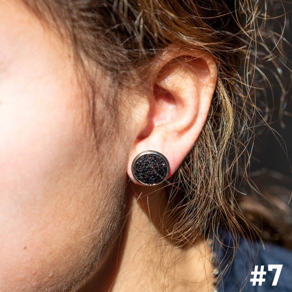 Salty Cold Brew Jewelry - Dainty Druzy Round Earring